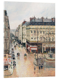 Cuadro de metacrilato  La calle Saint-Honoré por la tarde - Camille Pissarro