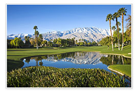 Póster  Campo de golf en Palm Springs - Walter Bibikow