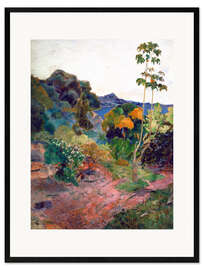 Impresión de arte enmarcada  Paisaje de Martinica - Paul Gauguin