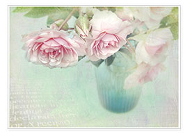 Póster pink roses