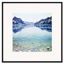 Impresión de arte enmarcada  El lago de Thun - Ferdinand Hodler