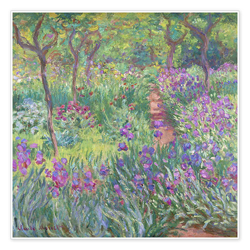 Póster El jardín de Iris en Giverny