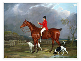 Póster A Huntsman and Hounds, 1824