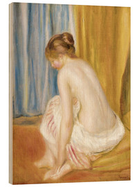 Cuadro de madera  After the bath - Pierre-Auguste Renoir