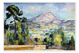 Póster  La montaña de Sainte-Victoire - Paul Cézanne