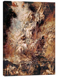Lienzo  El descenso de los demonios en el infierno - Peter Paul Rubens