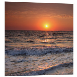 Cuadro de PVC  Sunset at the sea - Filtergrafia