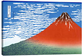 Lienzo  El monte Fuji en un día despejado - Katsushika Hokusai