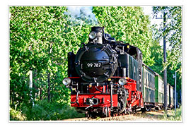 Póster  famous train Rasender Roland' - wiw