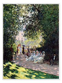 Póster  El parque Monceau - Claude Monet
