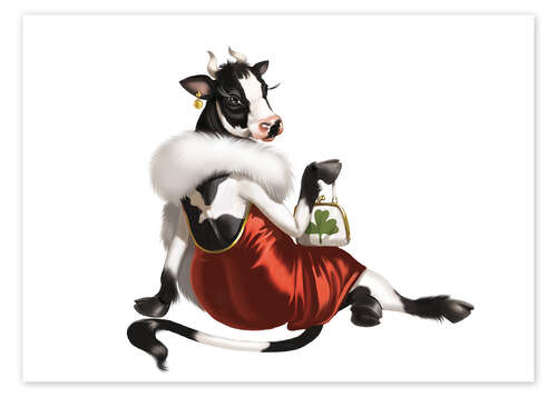 Póster glamour cow