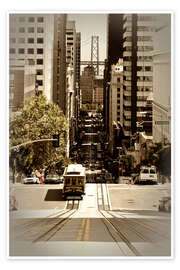 Póster  SAN FRANCISCO California Street - Melanie Viola