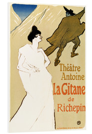 Cuadro de PVC  La Gitane de Richepin - Henri de Toulouse-Lautrec
