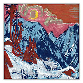 Póster  Luna de invierno - Ernst Ludwig Kirchner