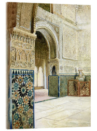 Cuadro de metacrilato  Interior de la Alhambra, Granada - French School