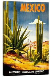 Lienzo  Cactus mejicano - Vintage Travel Collection