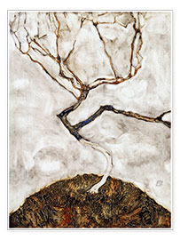 Póster  Árbol pequeño en otoño - Egon Schiele