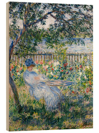 Cuadro de madera  La terraza - Claude Monet