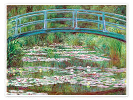 Póster  Japanese Footbridge, 1899 - Claude Monet