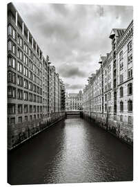 Lienzo  Canal en Hamburgo - Daniel Heine