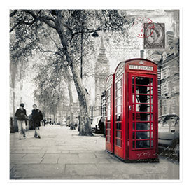 Póster Postal de Londres 01