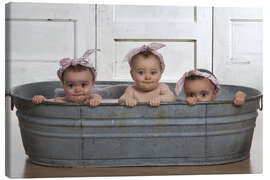 Lienzo  Bebés en la bañera - Eva Freyss