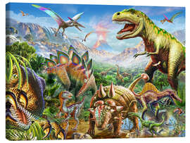 Lienzo  Grupo de dinosaurios - Adrian Chesterman