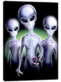 Lienzo  Alien trio - Area 51