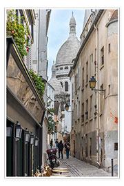 Póster Streets of Montmartre Paris