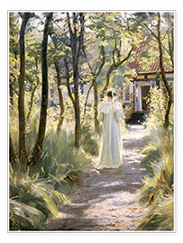 Póster  Marie en un camino del jardín - Peder Severin Krøyer