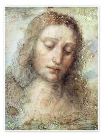 Póster  Cabeza de Cristo - Leonardo da Vinci
