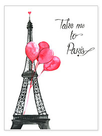 Póster Take me to Paris