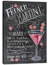 Lienzo  Receta de martini (inglés) - Lily &amp; Val