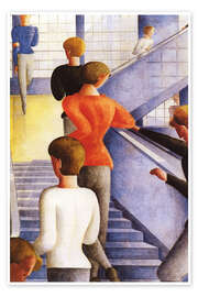 Póster  Escalera de estilo Bauhaus - Oskar Schlemmer