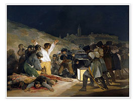 Póster  El 3 de mayo, 1808 - Francisco José de Goya