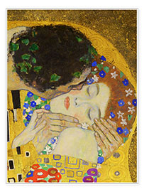 Póster  El beso (detalle) - Gustav Klimt