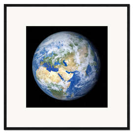 Impresión de arte enmarcada  Tierra vista desde el espacio - Detlev van Ravenswaay