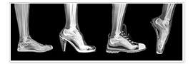 Póster  Diferentes zapatos, radiografía - PhotoStock-Israel