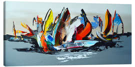 Lienzo  Sailing, abstract III - Theheartofart Gena
