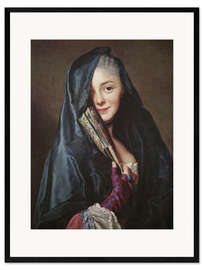 Impresión de arte enmarcada  Mujer con un velo