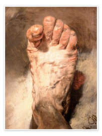 Póster  Foot of the artist - Adolph von Menzel