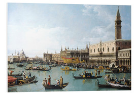 Cuadro de PVC  El puerto de San Marco en el día de la Ascensión - Bernardo Bellotto (Canaletto)