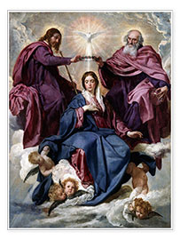 Póster  Coronación de la Virgen - Diego Rodriguez de Silva y Velazquez