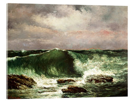 Cuadro de metacrilato  Las olas - Gustave Courbet