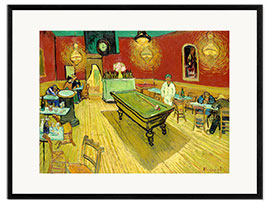 Impresión de arte enmarcada  Café en Arles - Vincent van Gogh