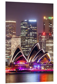 Cuadro de PVC  Sydney Opera house at night - Matteo Colombo