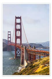 Póster  Puente Golden Gate en San Francisco - Leah Bignell
