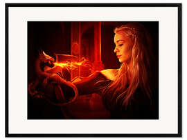 Impresión de arte enmarcada  Madre de los dragones - Elena Dudina