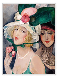 Póster  Dos señoras con sombrero - Gerda Wegener