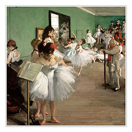 Póster  La hora de la danza - Edgar Degas